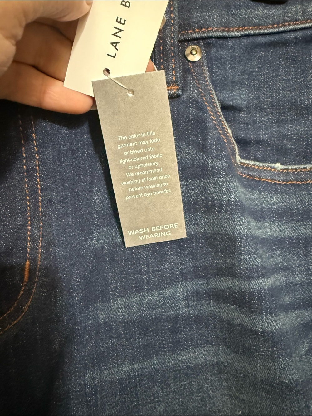 Lane Bryant Signature Fit Straight Leg Jeans Mid-Rise Dark Wash NWT Size 20 - Picture 5 of 14